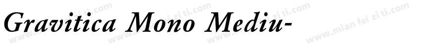 Gravitica Mono Mediu字体转换